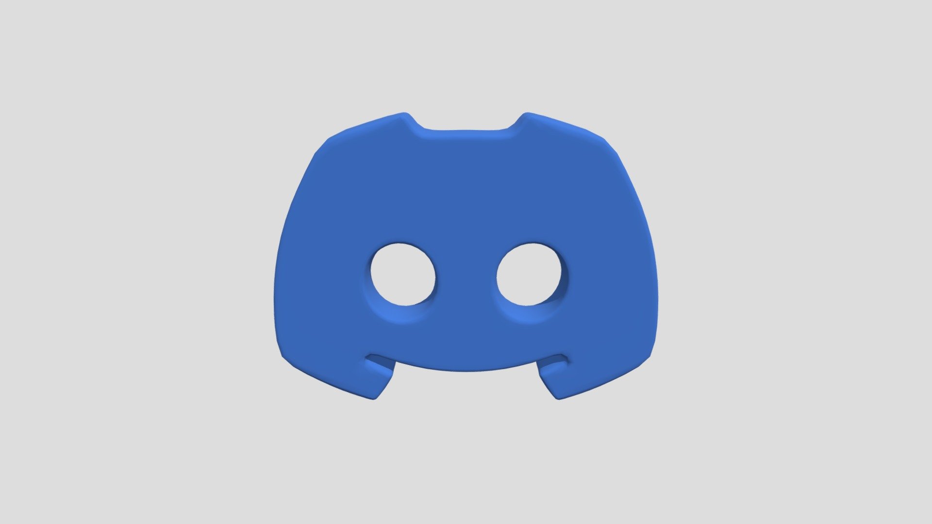 New discord logo 3d model