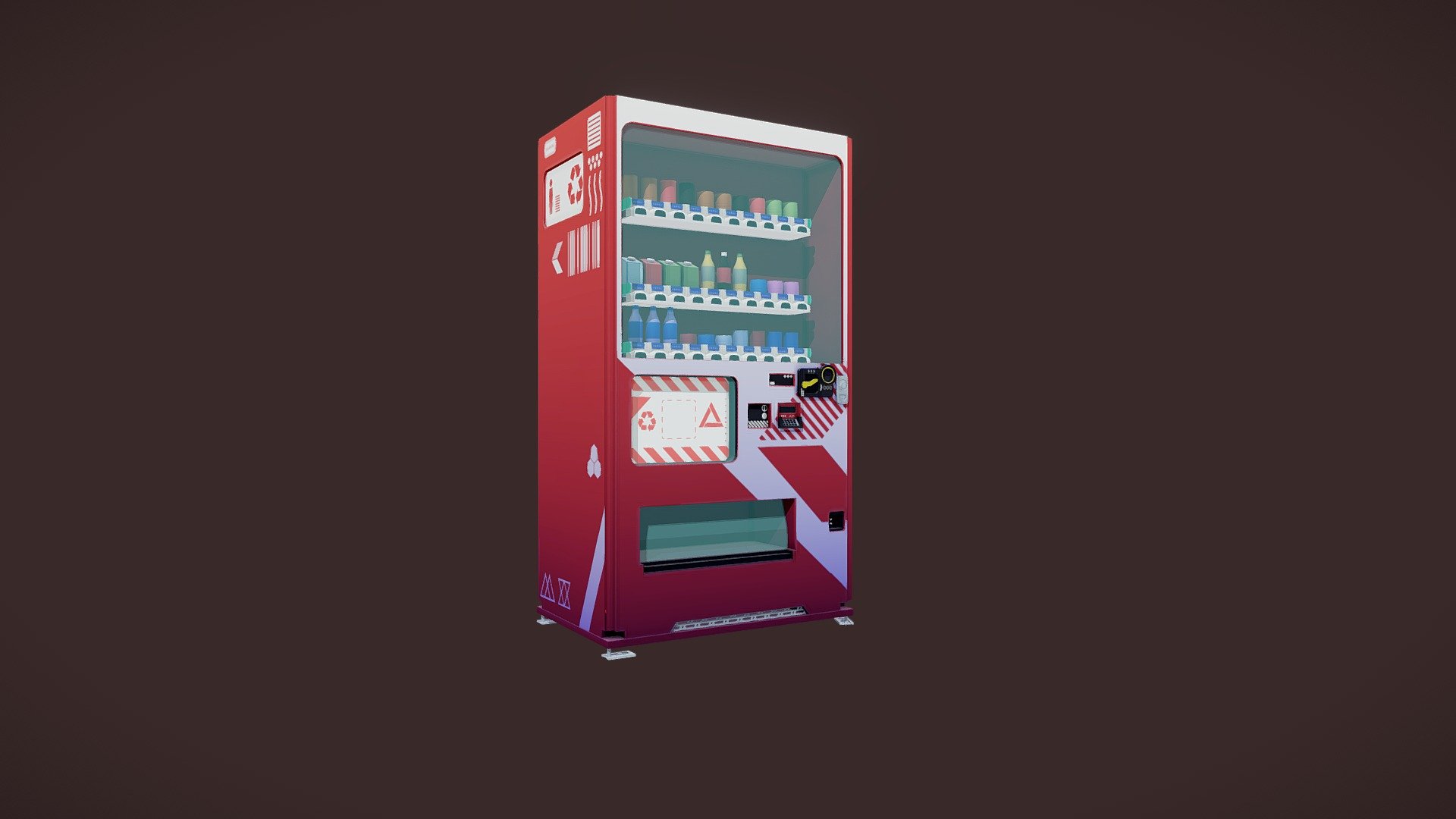 [Stylized] Vending machine 3d model