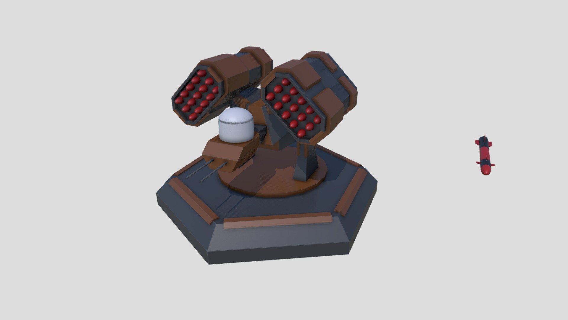 SciFi Missile Launcher 3d model