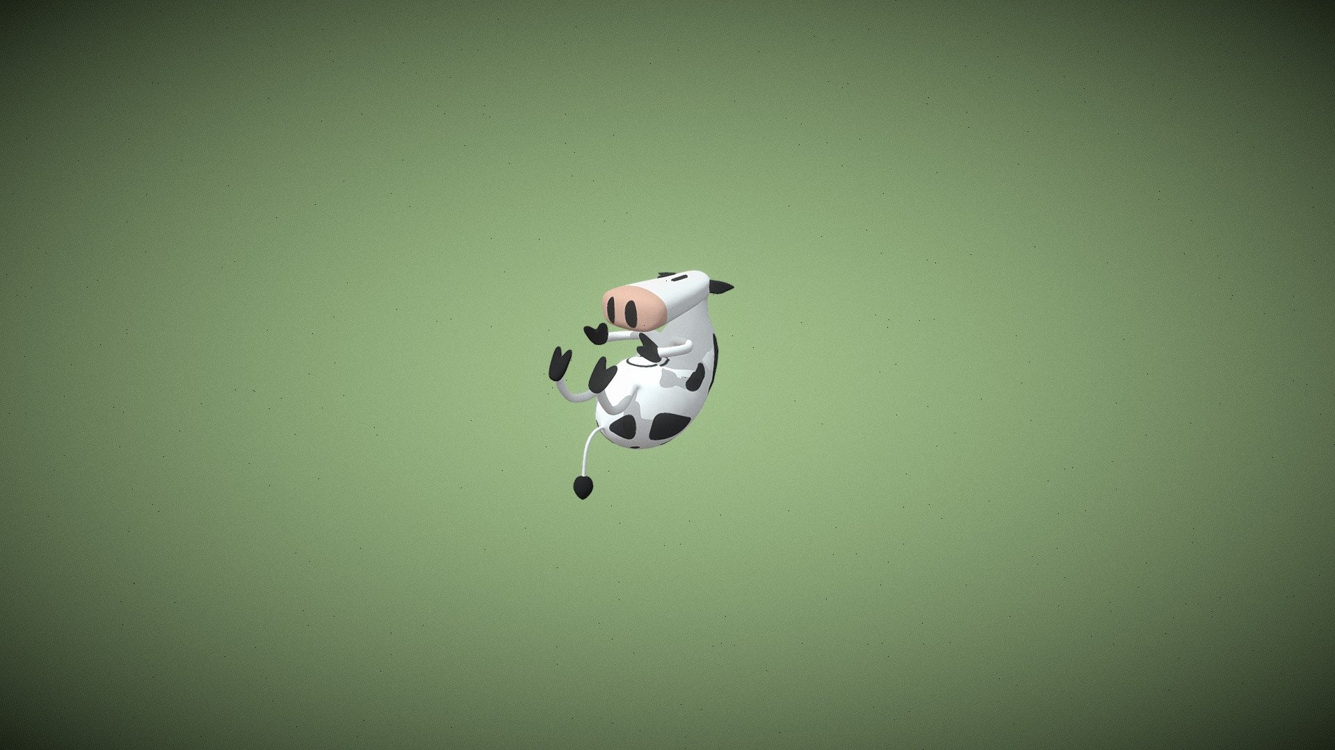 Cow-Dragged up 3d model