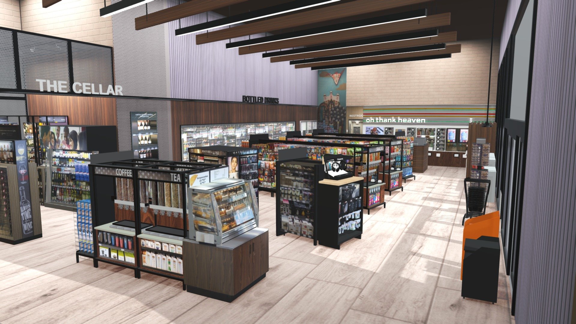 7-Eleven Dallas Lab Store 3d model