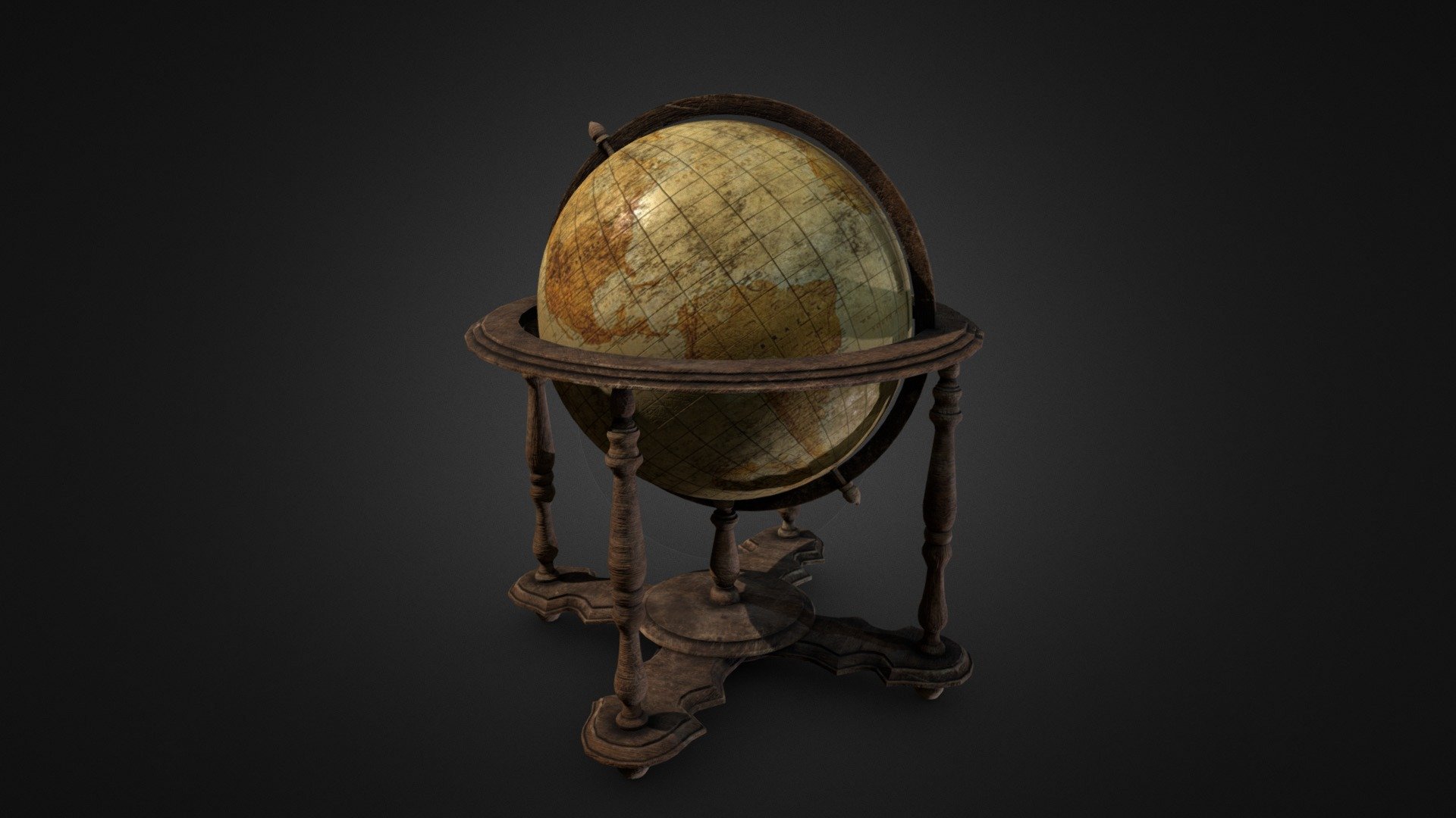 World Globe 3D Model 3d model