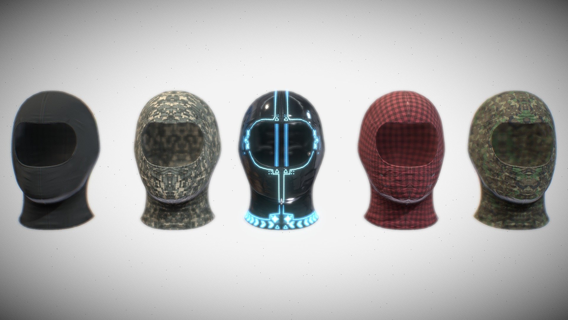 Ski Mask Pack (Metahuman Ready) 3d model