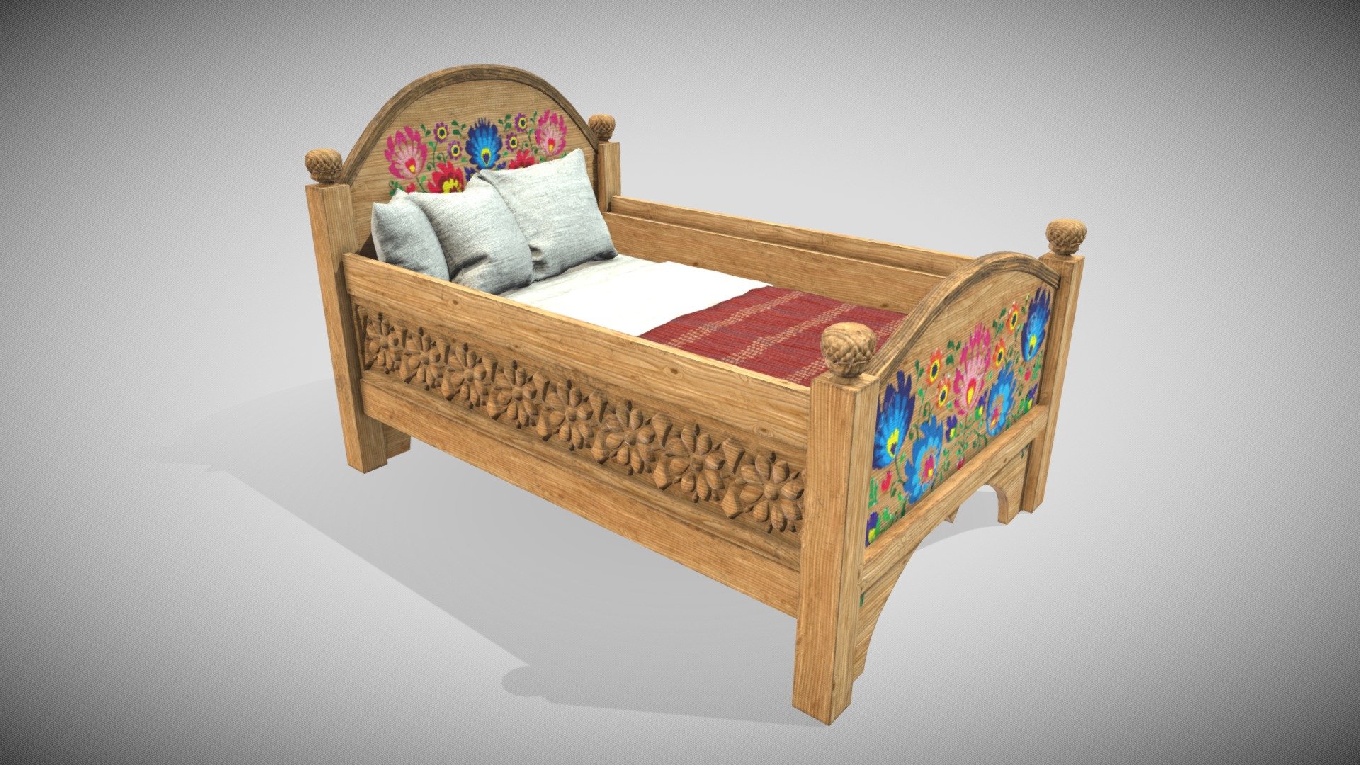 Baby Cot 3d model