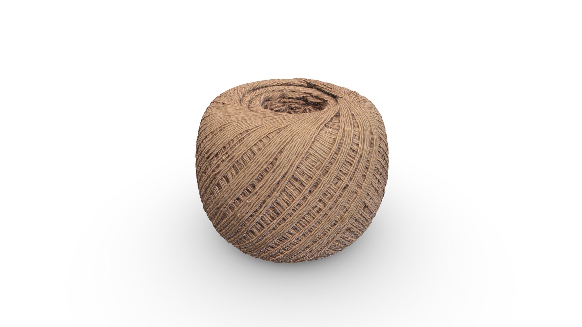 Brown Ball of Thread 3d model