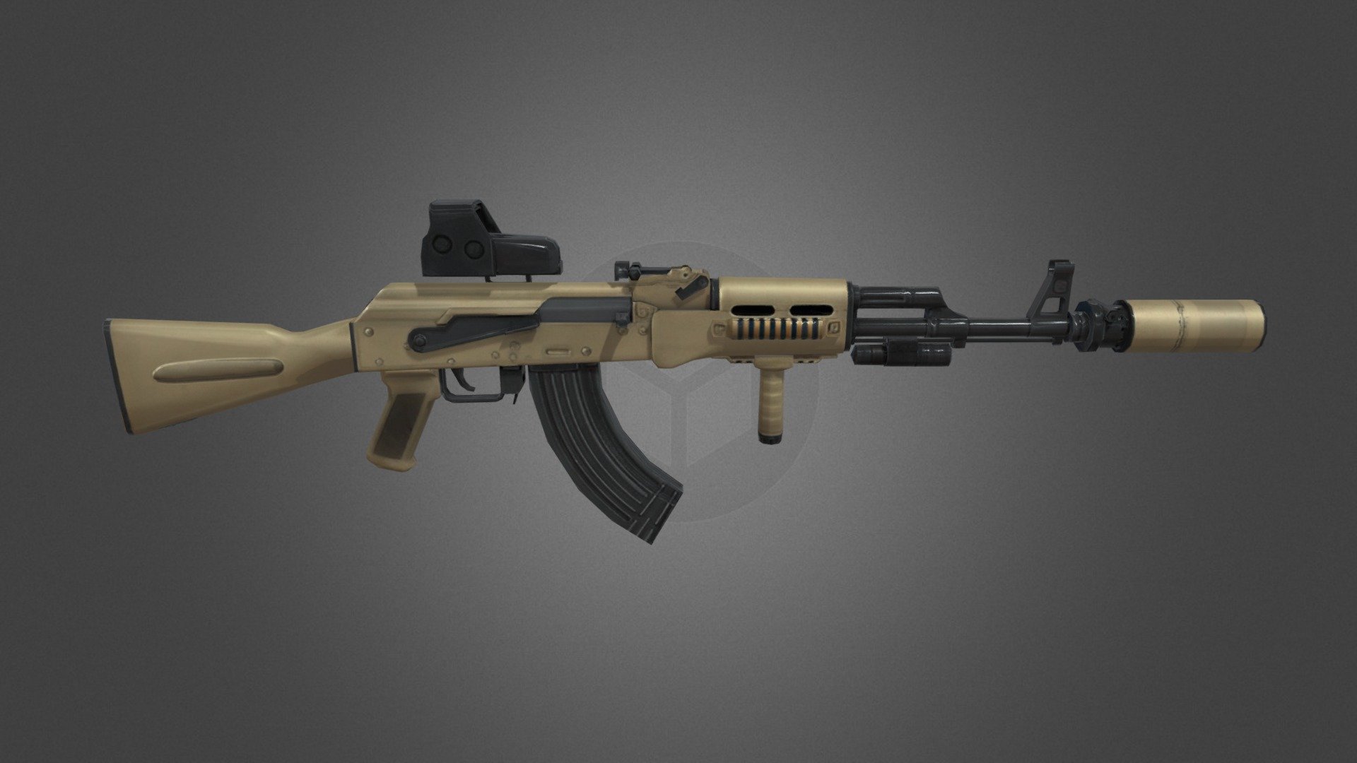 Fusil 3d model