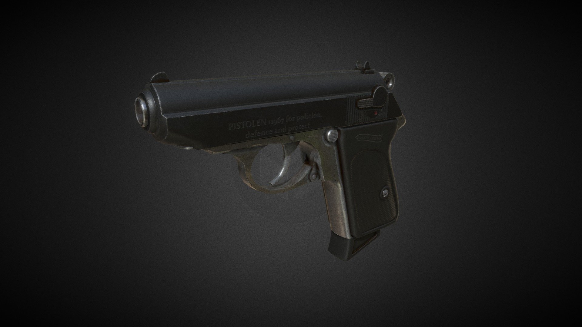 Walther PPK (free) 3d model