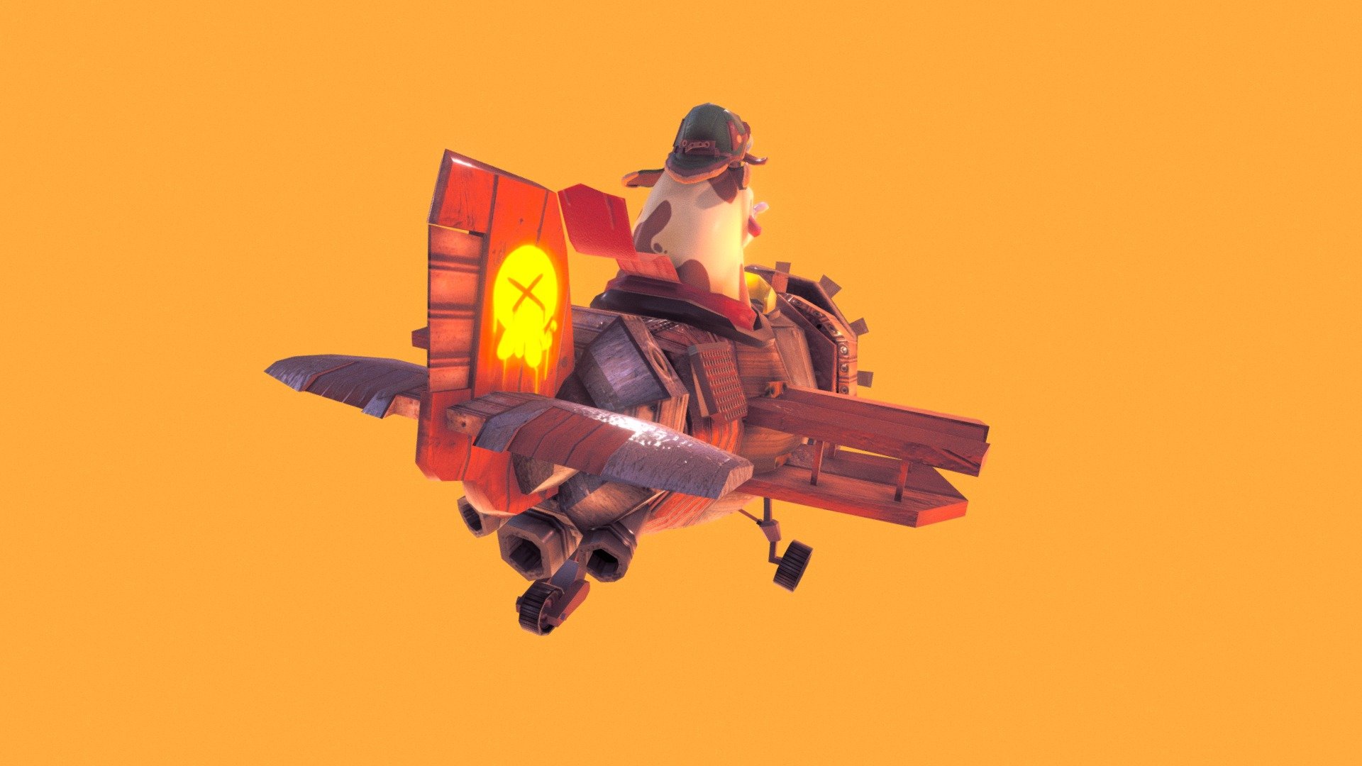 Flying Cow 3d model