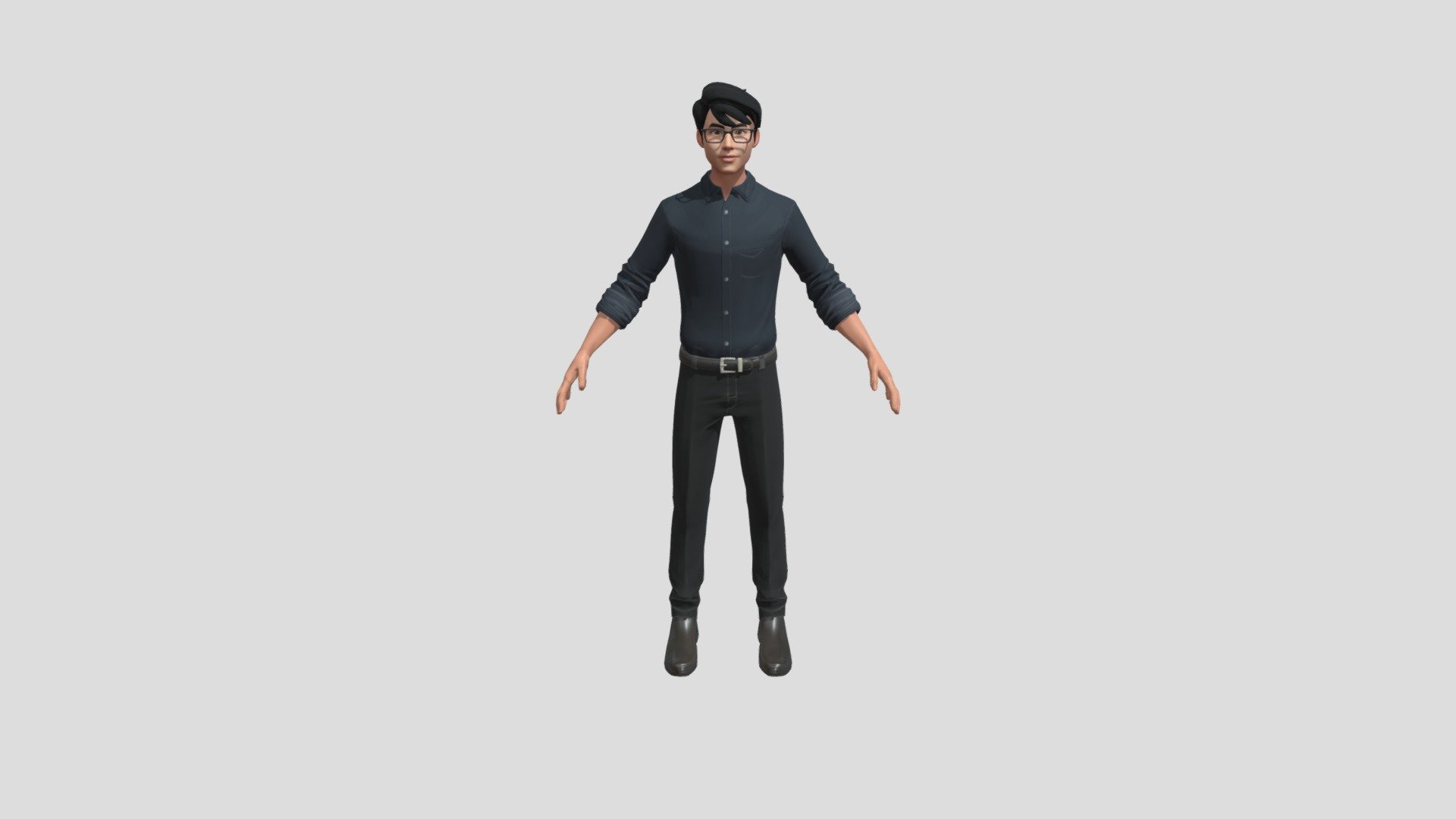 3D Executive Bussiness Man 3d model