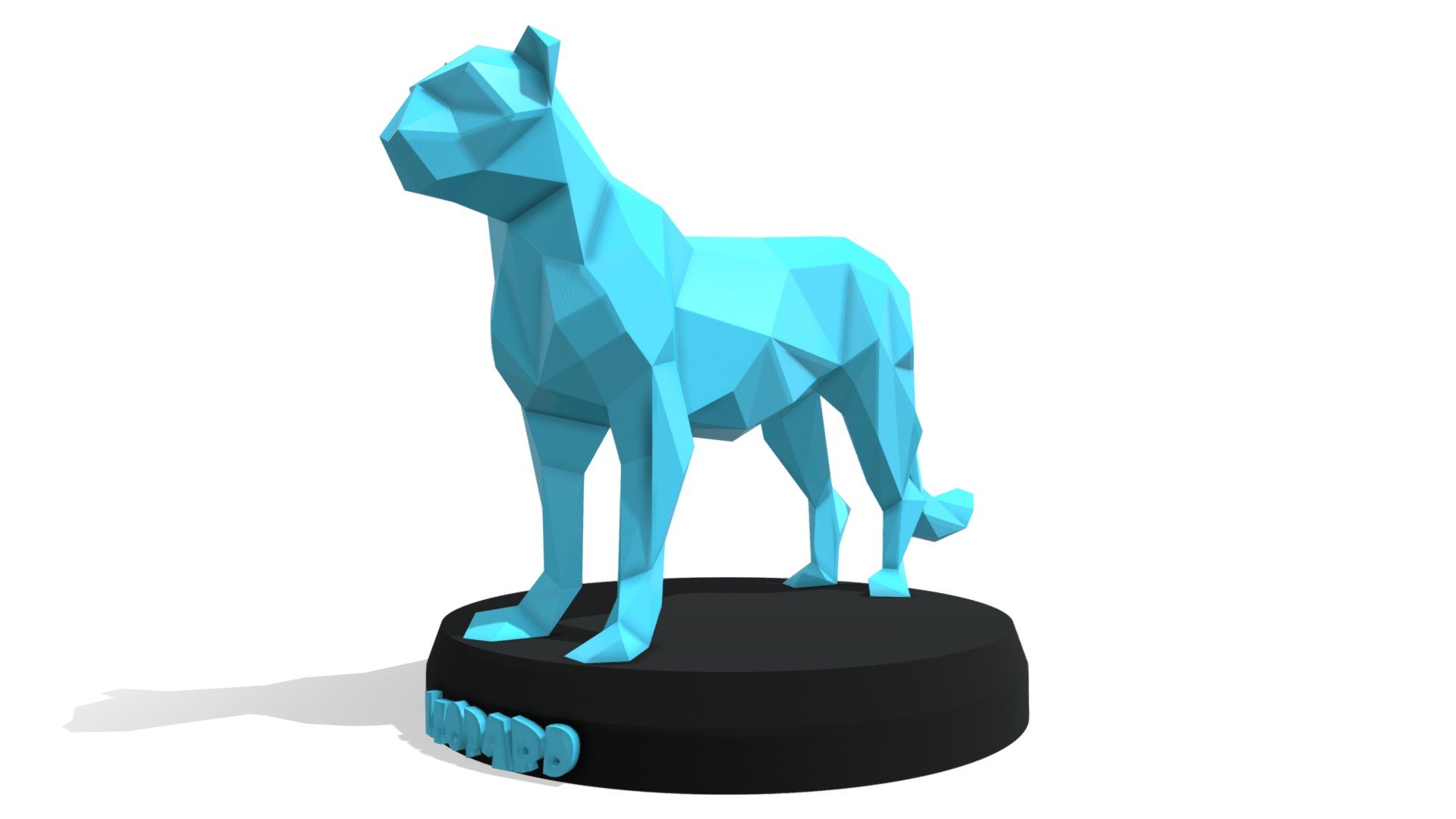 Poly Leopard 3d model