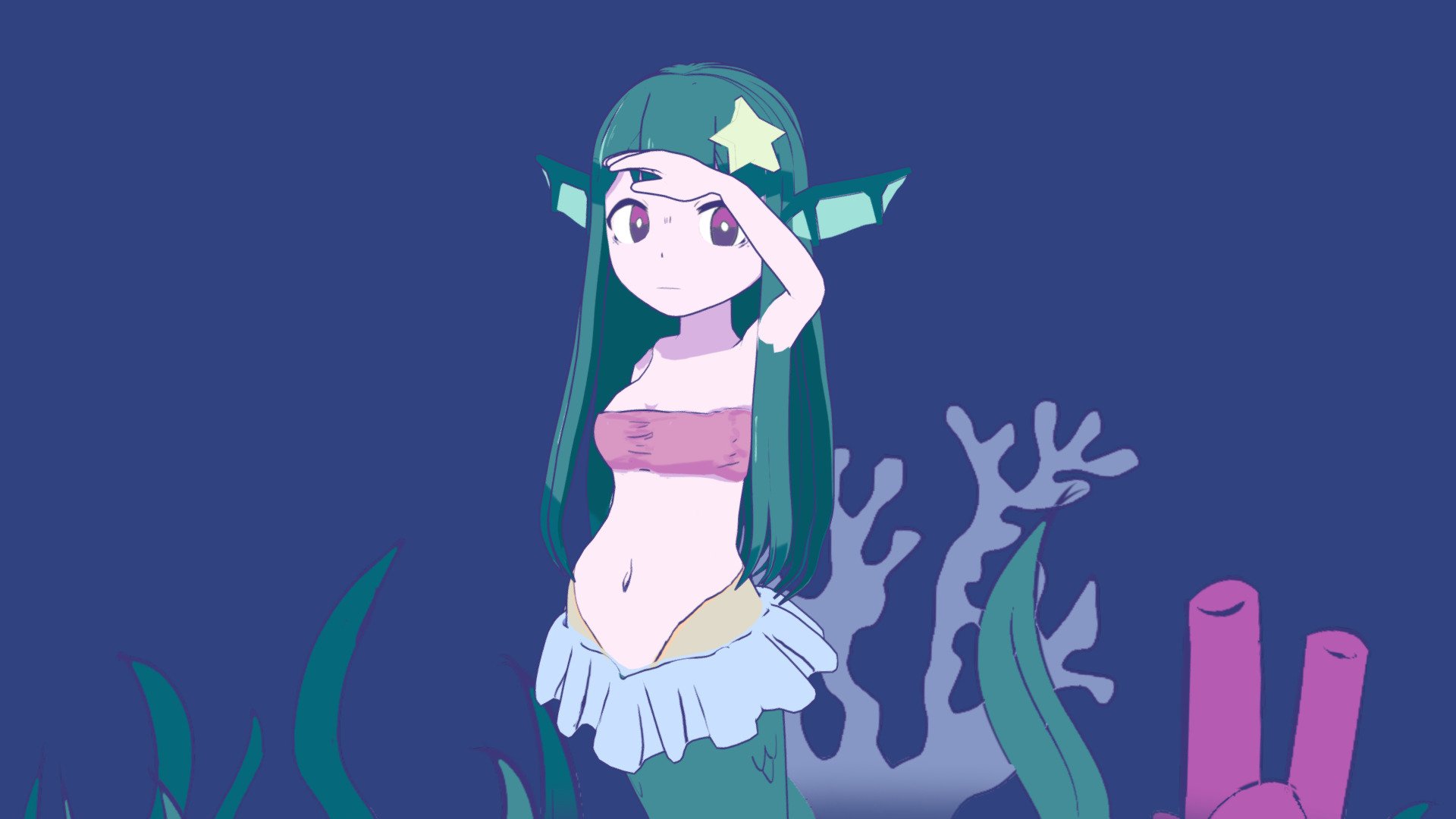 [OC] Seeking Mermaid 3d model