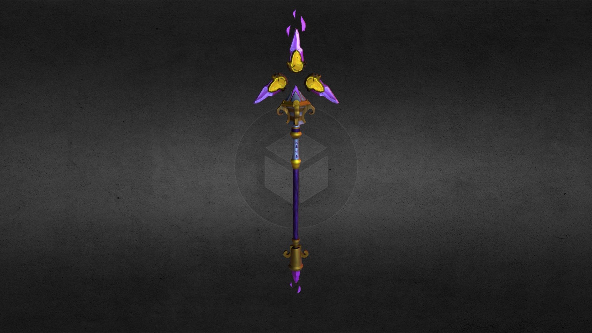 Aluneth Staff 3d model