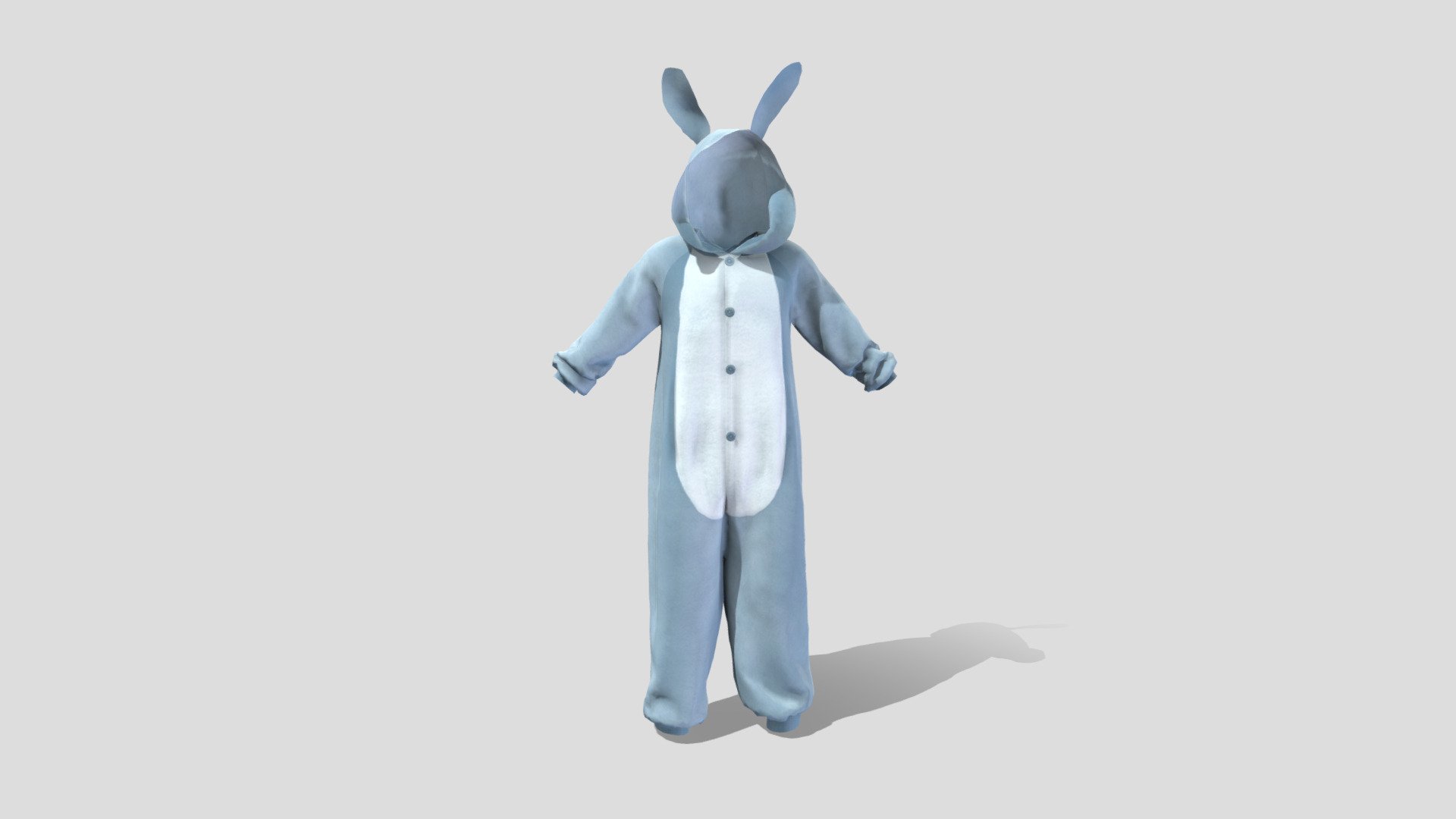 Male Rabbit Costume 3d model