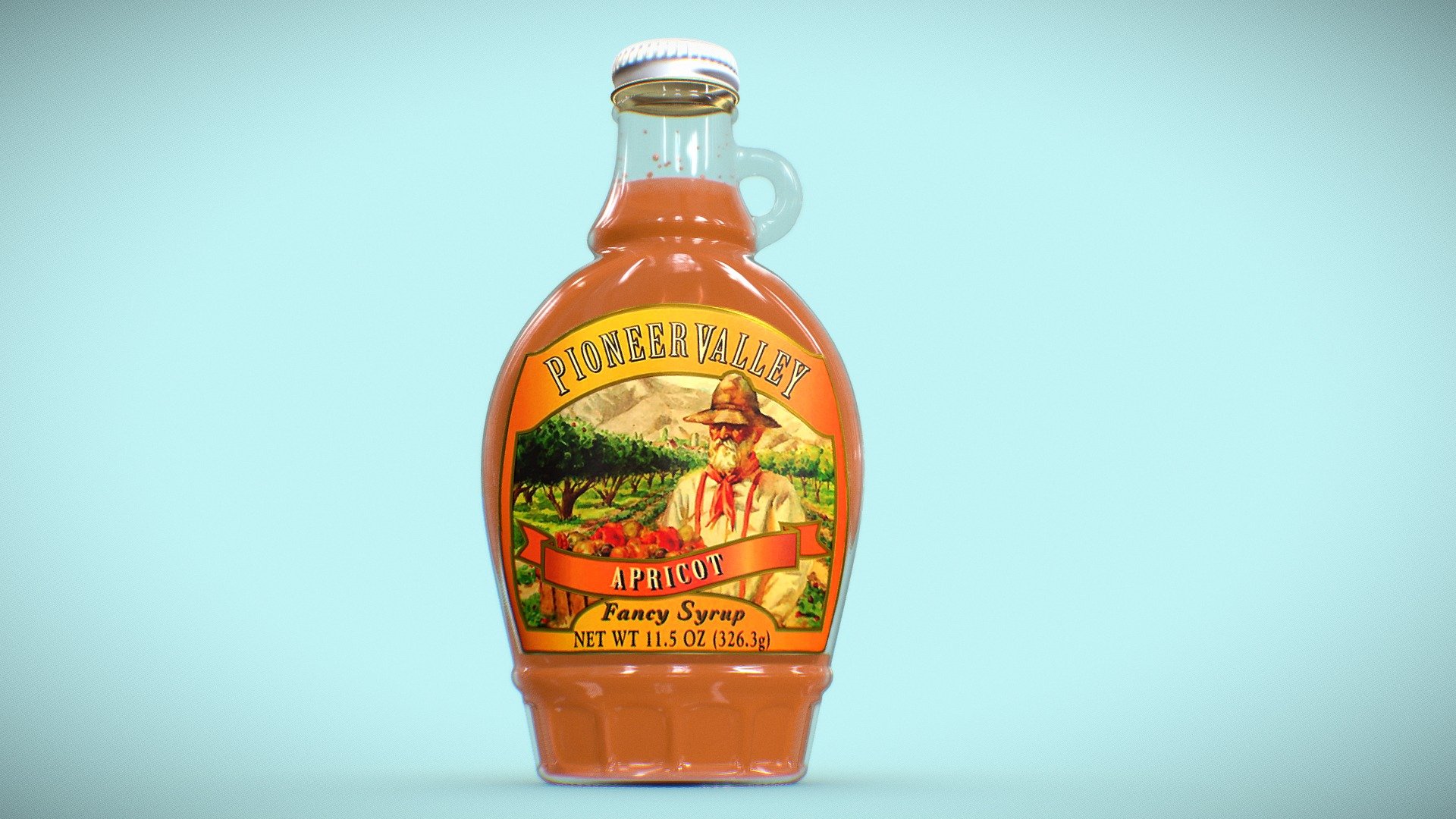 Syrup bottle Pioneer Valley 3d model