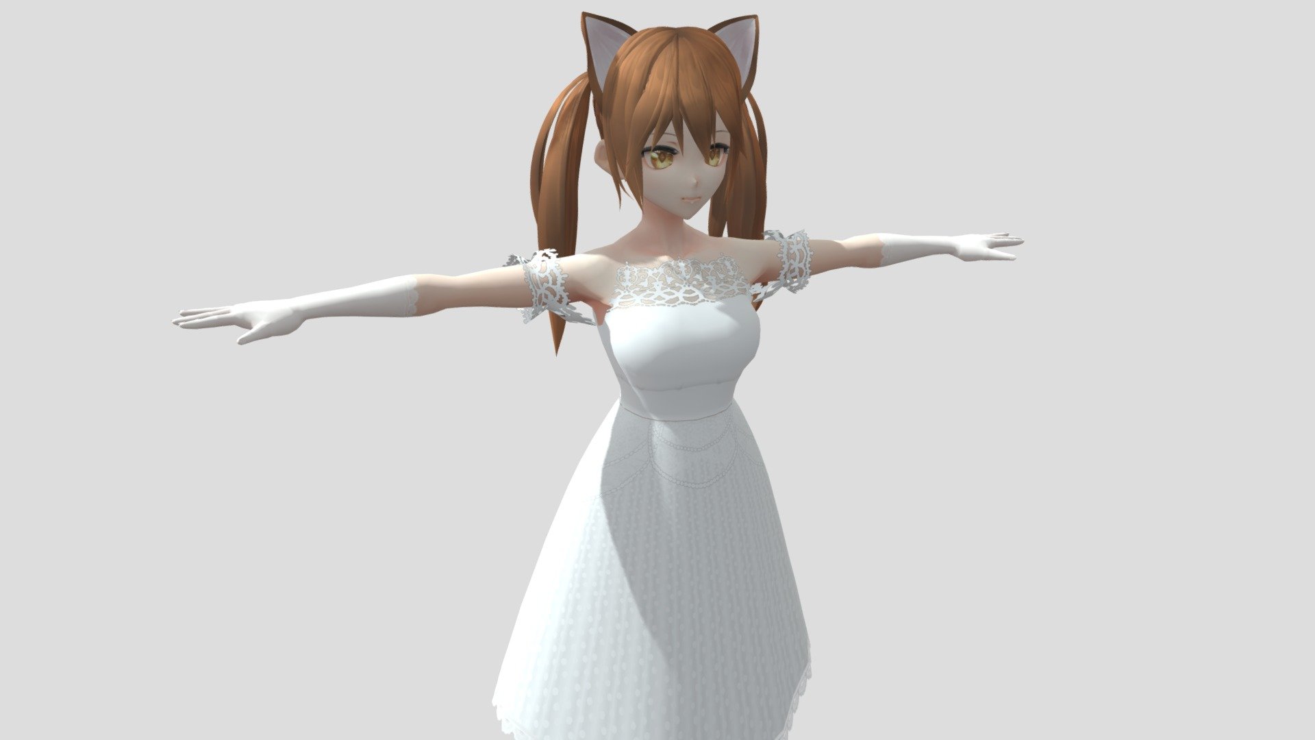 【Anime Character】Maple (Bride/Unity 3D) 3d model