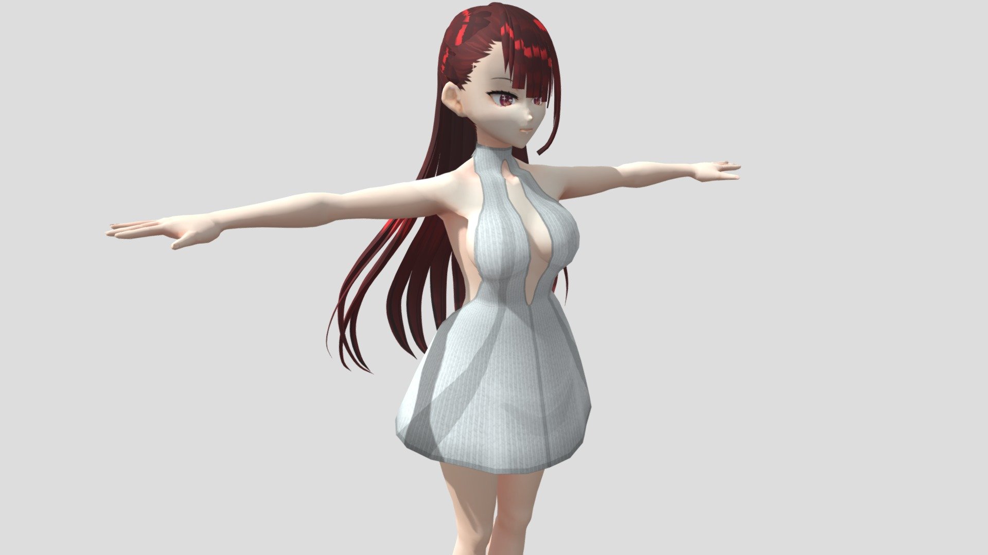 【Anime Character】Bloodthirsty (Sweater/Unity 3D) 3d model