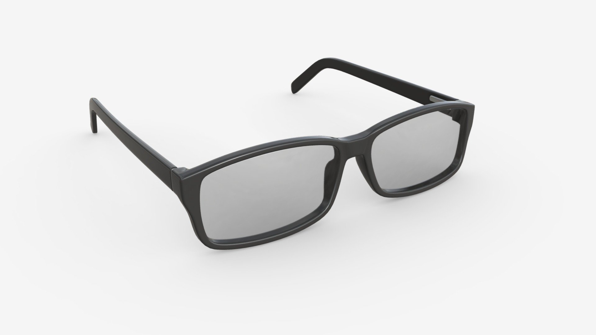 Modern Cat Eye-shaped glasses 3d model