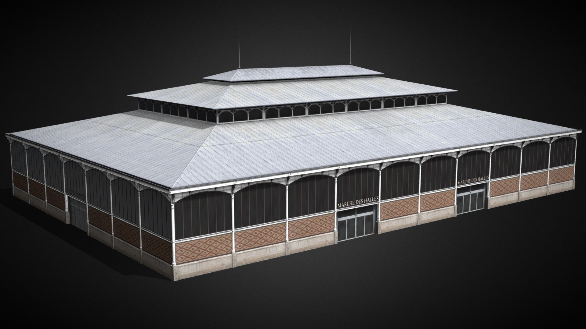 Troyes Market Hall [France] 3d model