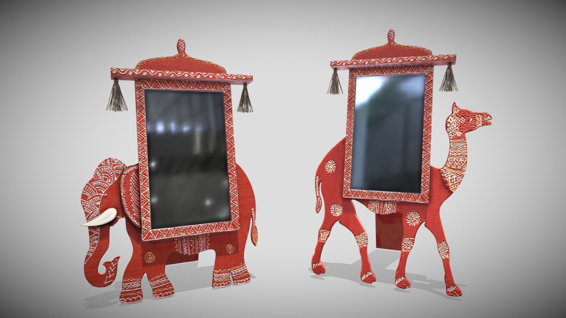 Table Mirrors 3d model