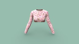 Slim Fit Long Sleeve Crop Top