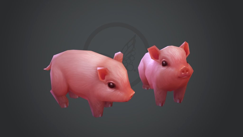 Piglets 3d model