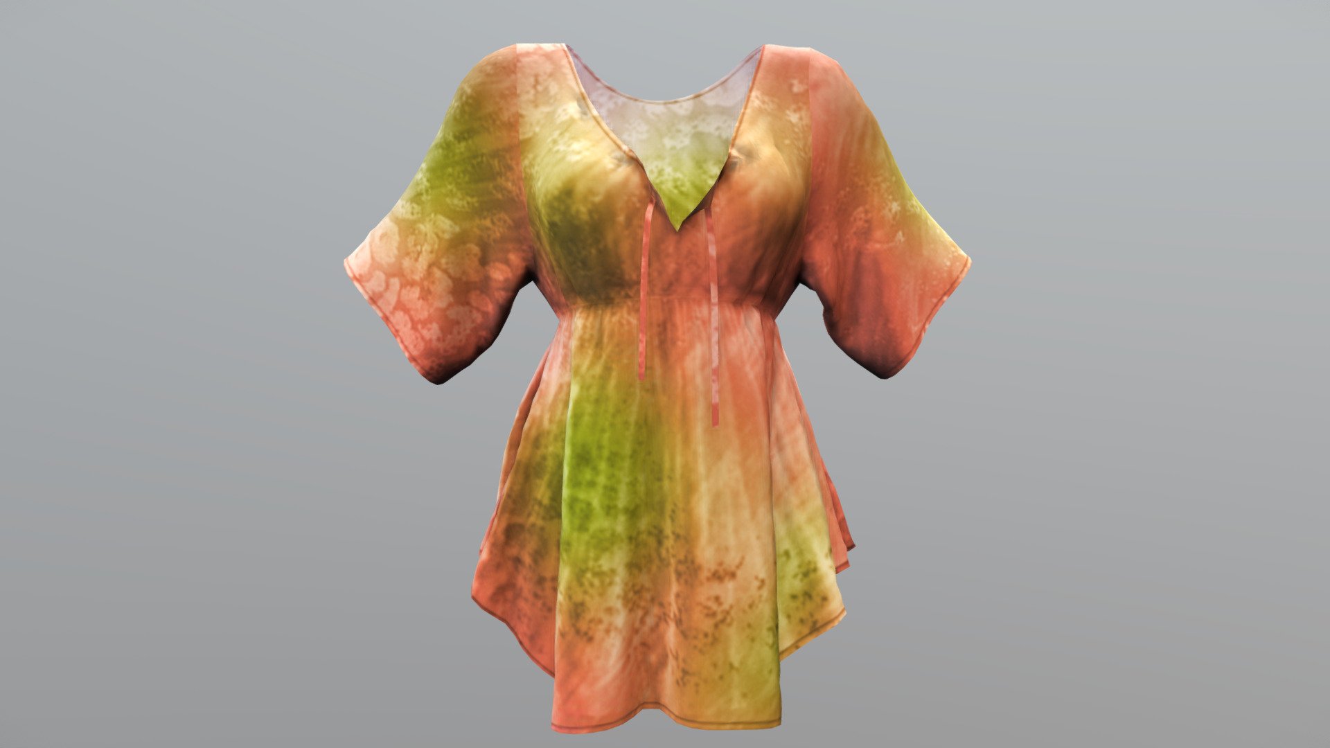 Female Tunic Dress 3d model