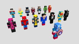 Superhero Minecraft Character