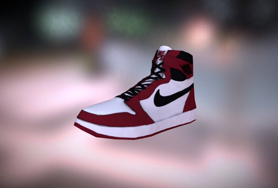 Air Jordan I Low Poly 3d model