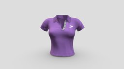 Female Cropped Polo Shirt