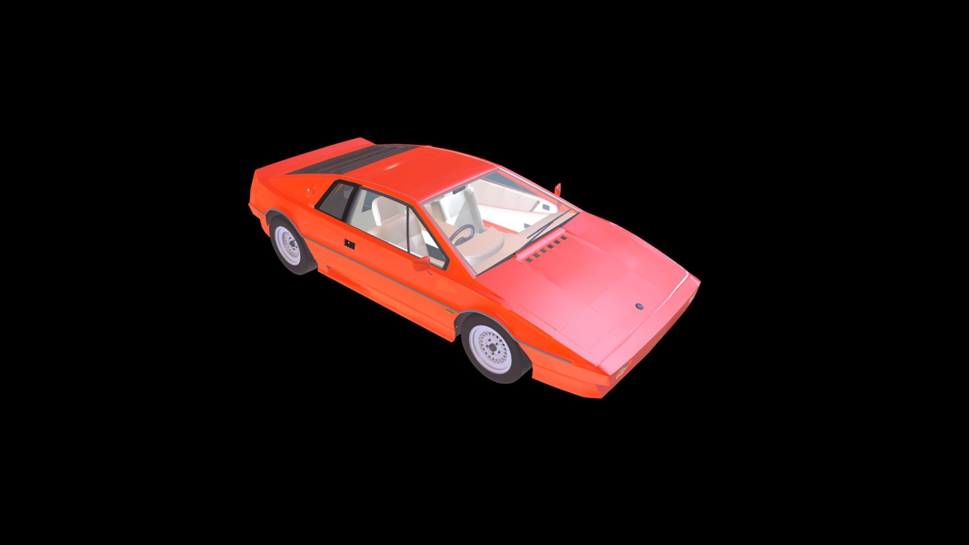 Lotus Esprit Turbo 1983 3d model