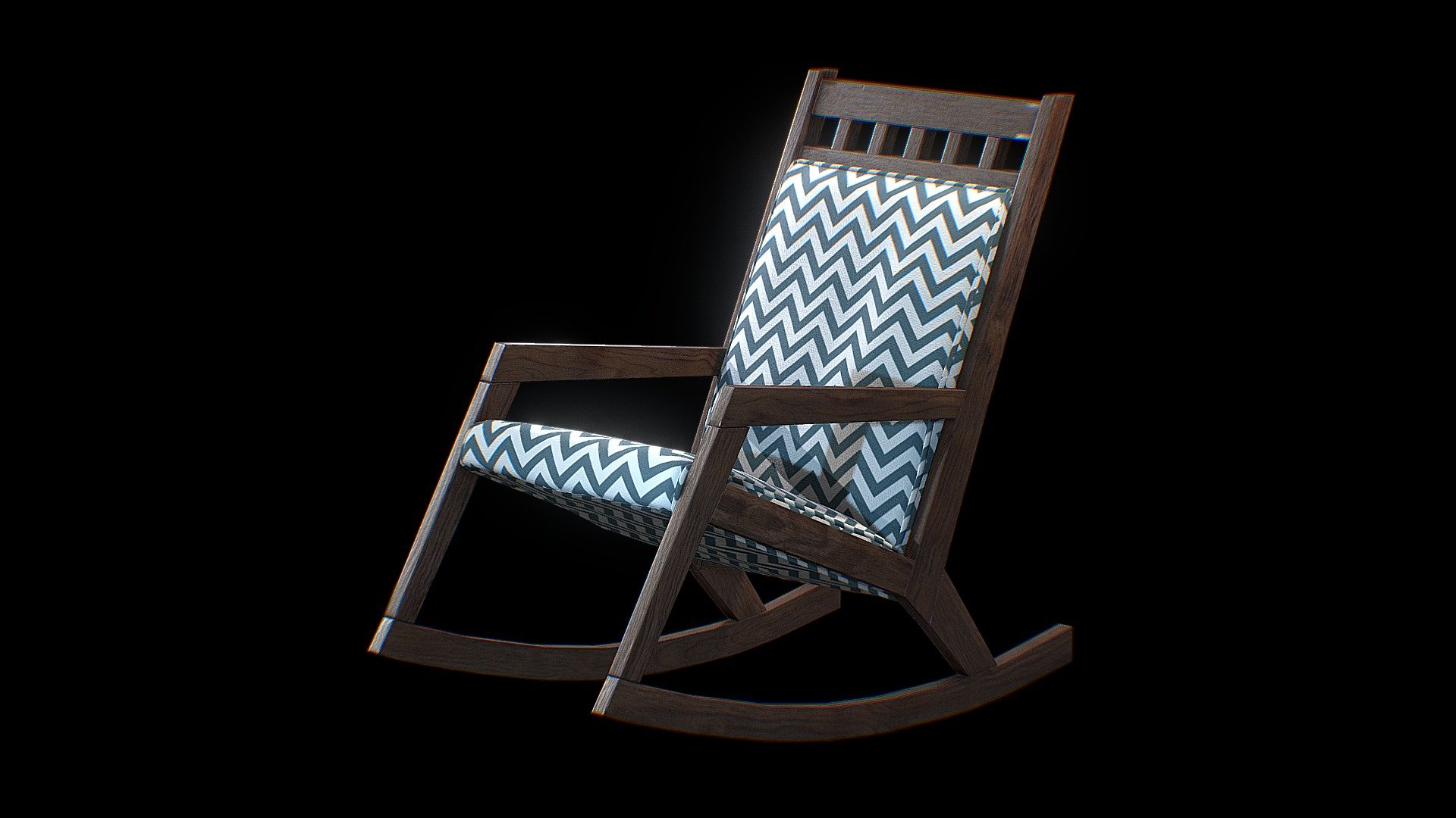 Rocking Chair by Mitsy 3d model