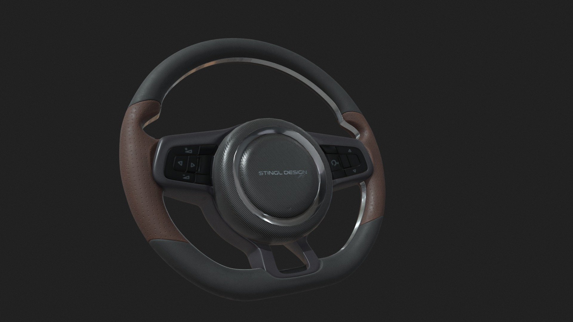 steering wheel texture test 3d model