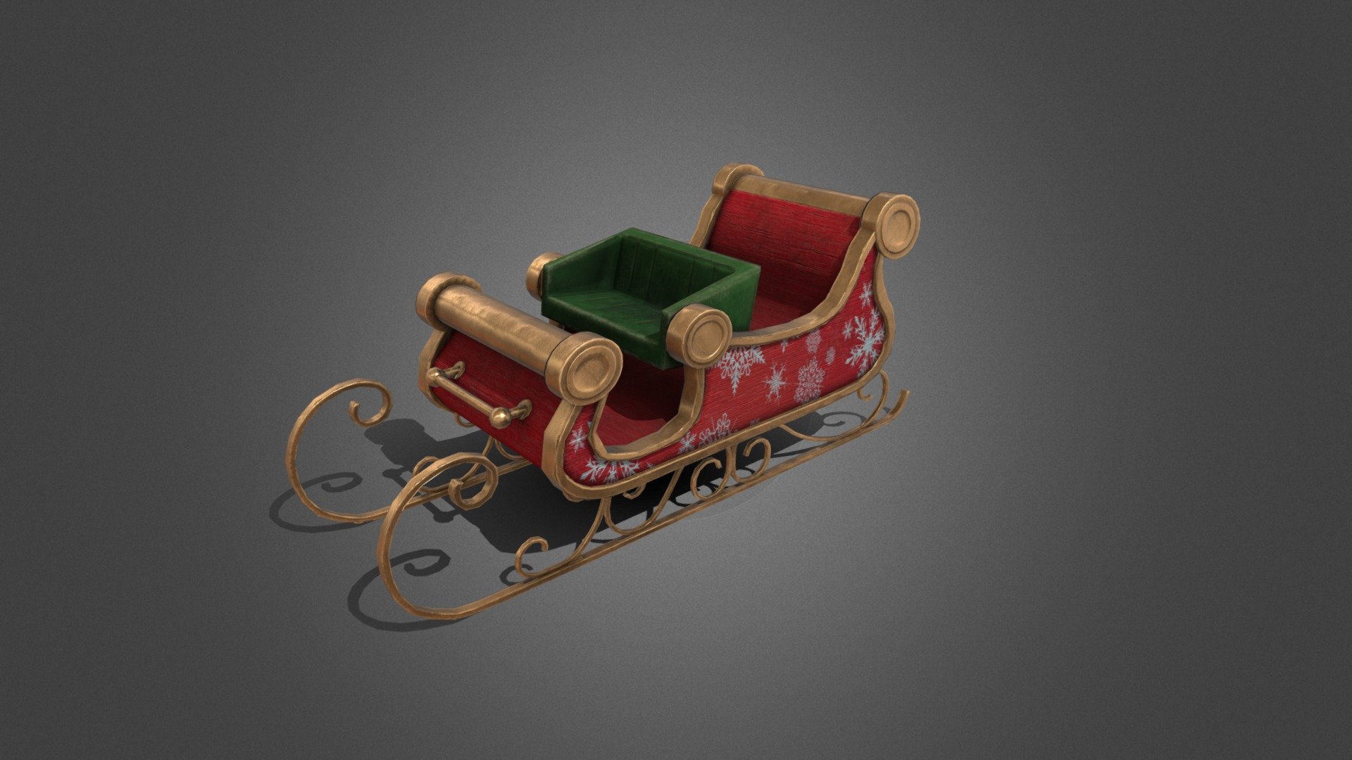 Christmas sledge 3d model