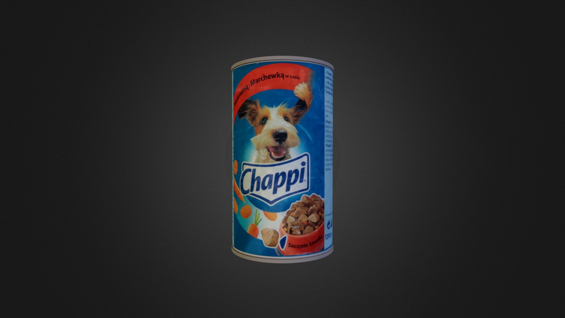 Chappi dog food 3d model