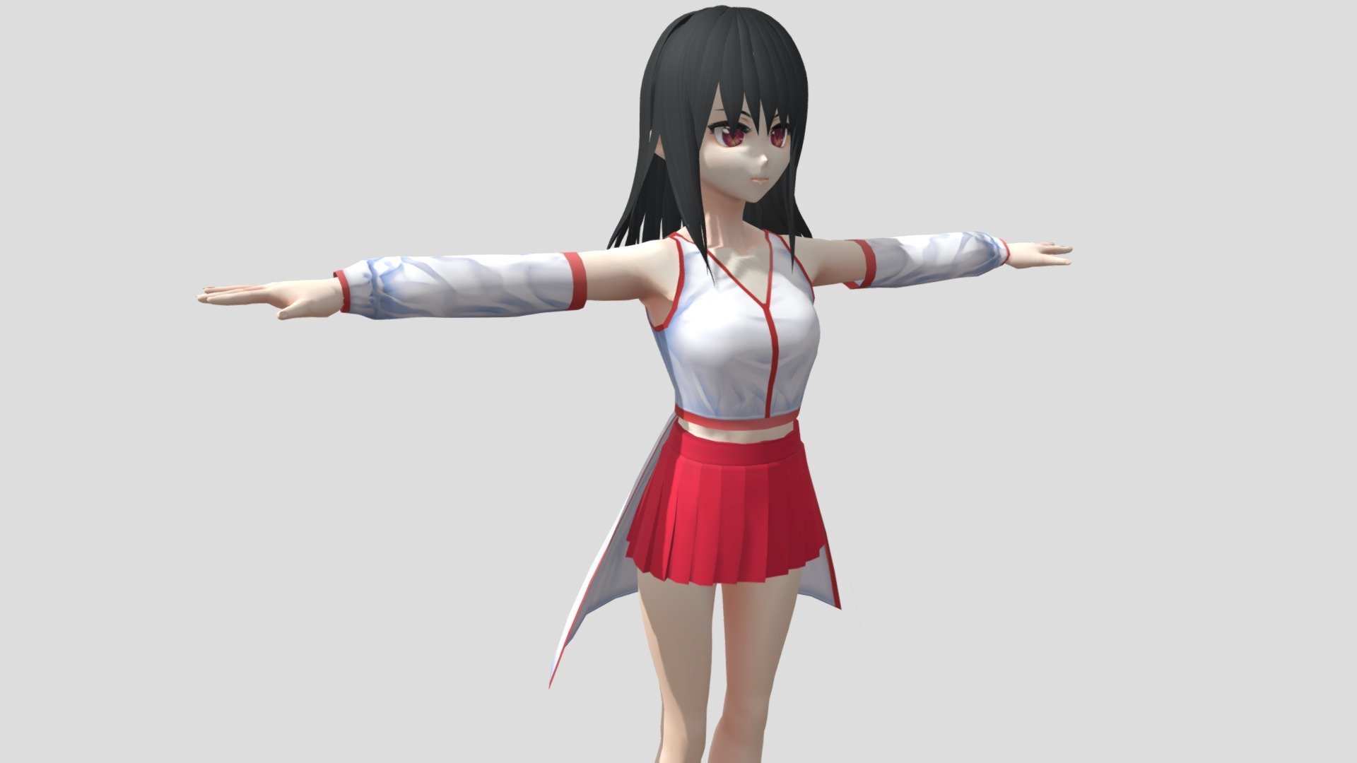 【Anime Character / alex94i60】Sakura (Miko) 3d model