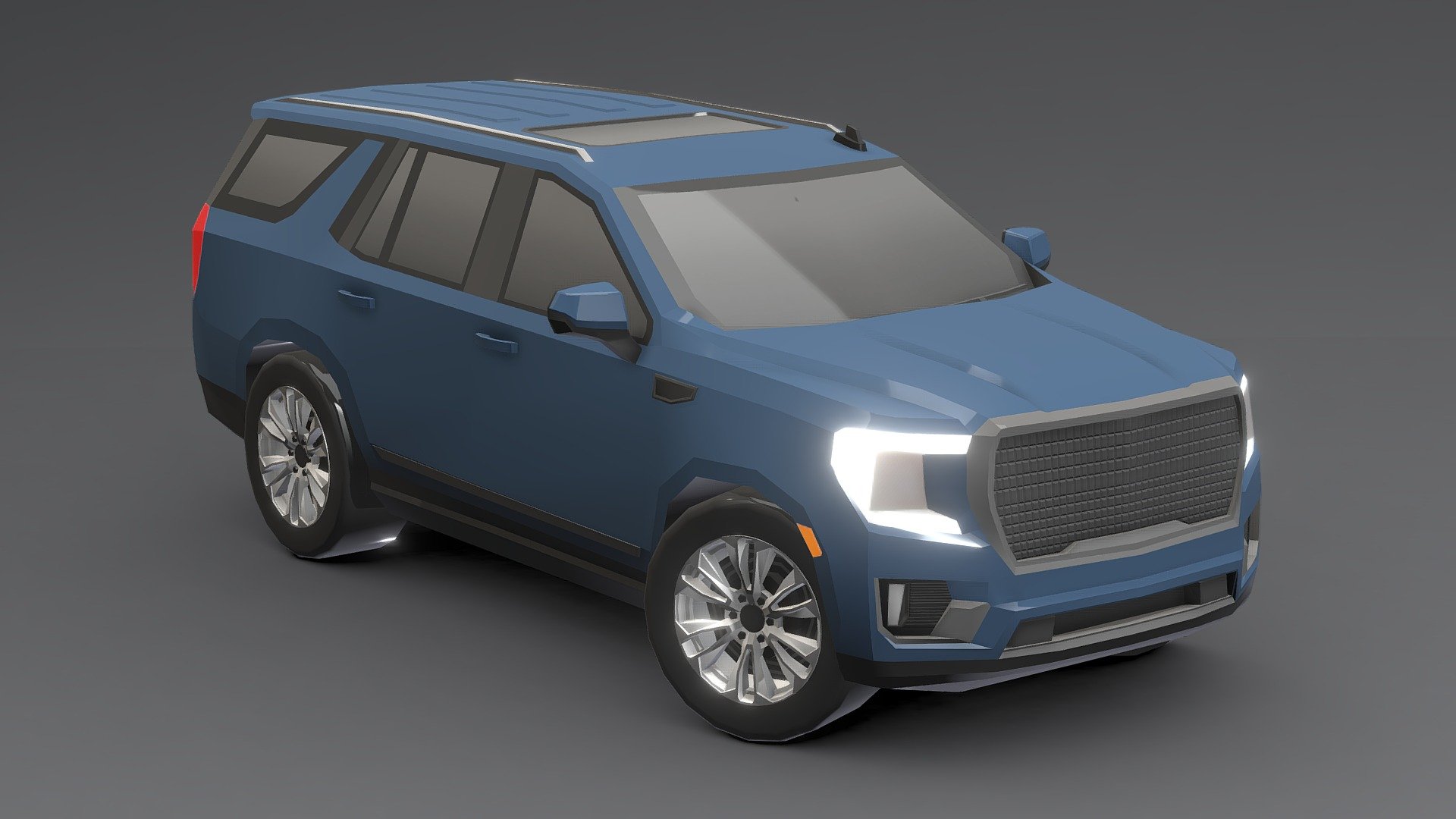 GMC Yukon 2023 Low-poly 3D 3d model