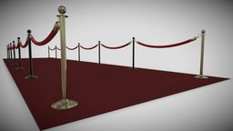 3D Red Carpet Model 3D model