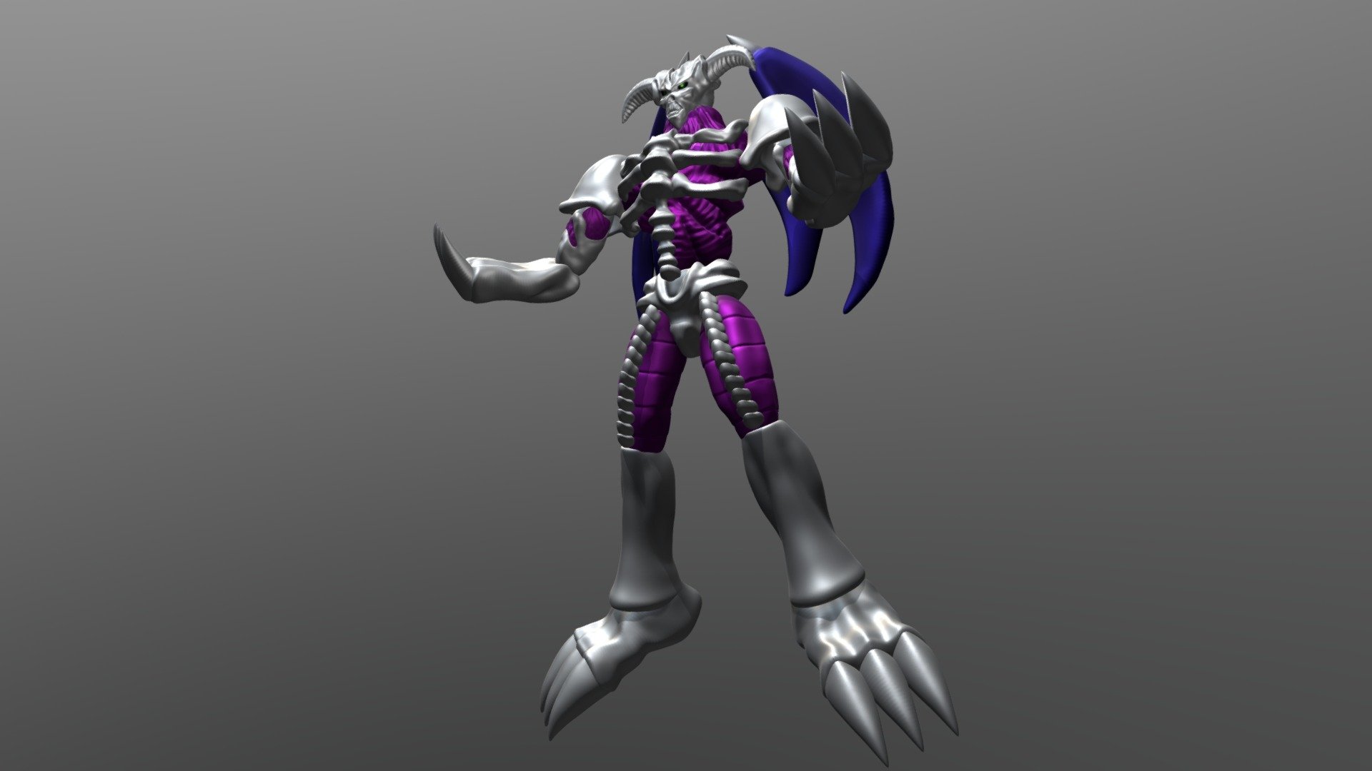 yugioh デーモンの召喚 Summoned Skull 3d model