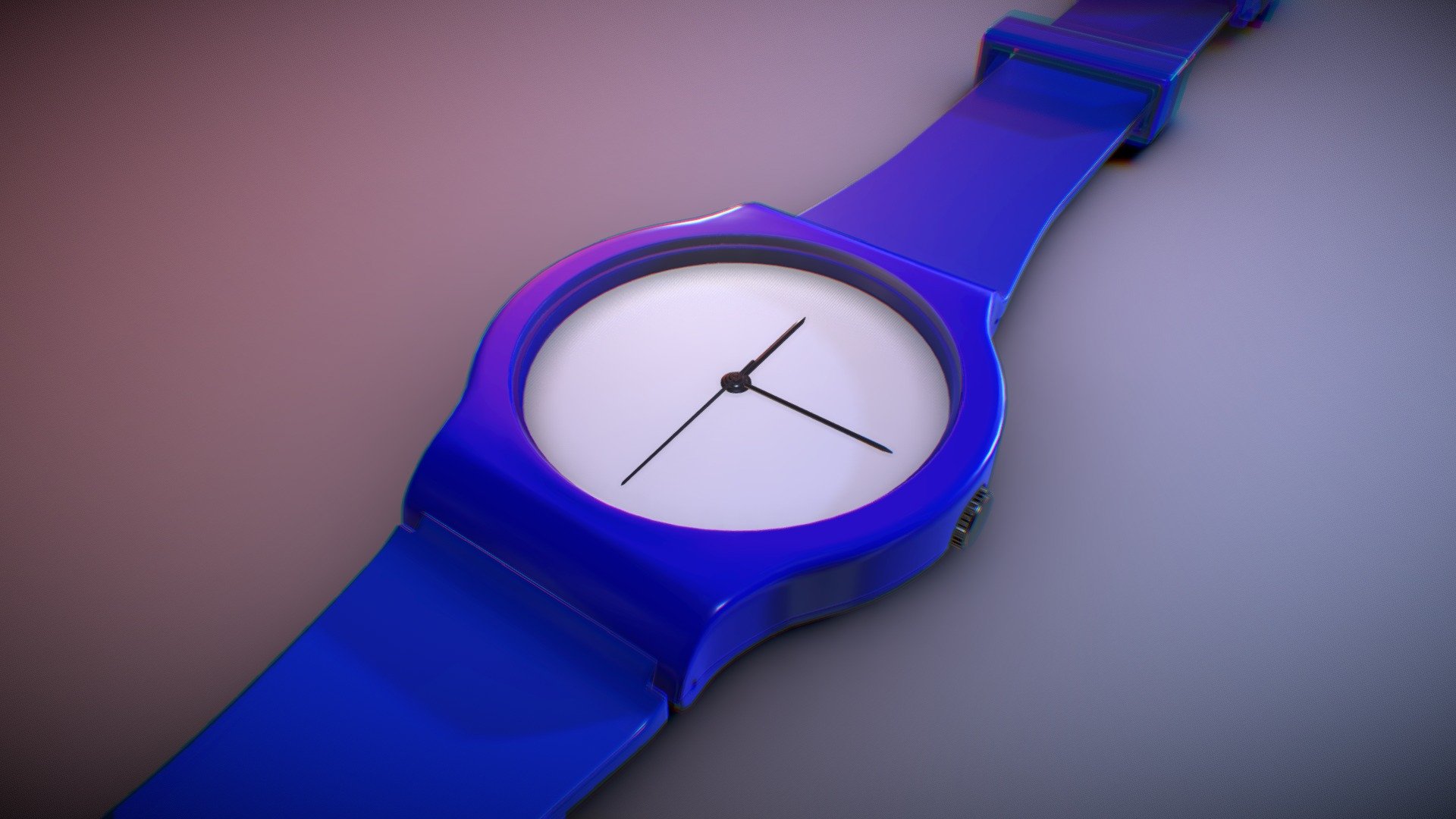 Simple wrist swatch 3d model