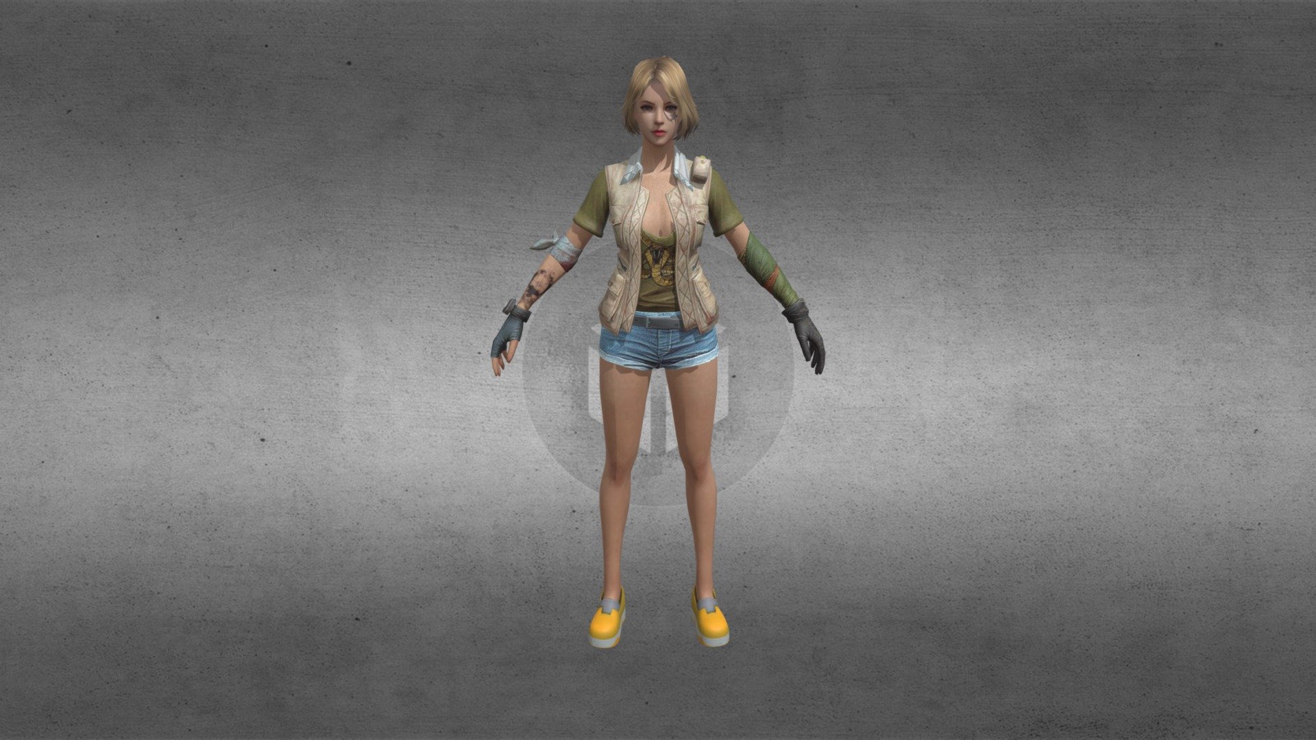 freefire new 3d model by pace gaming 3d model