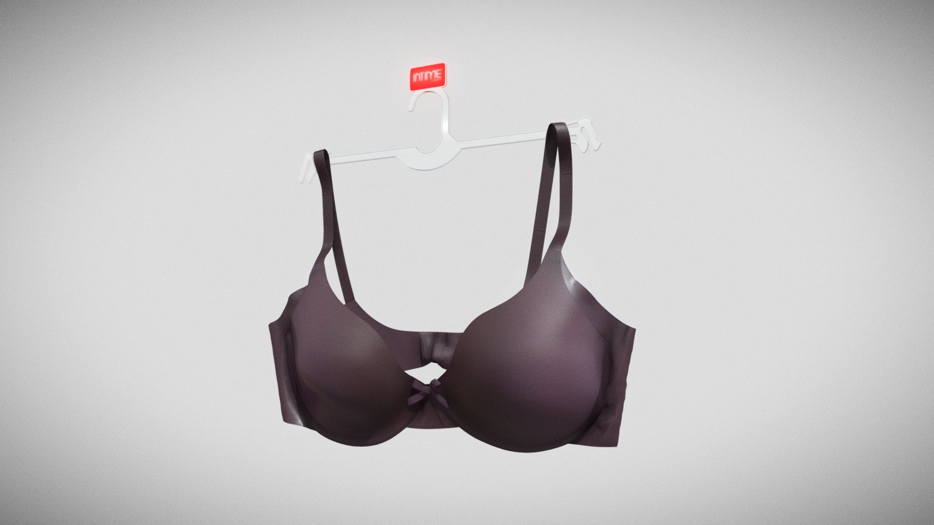 Burgundy bra 3d model