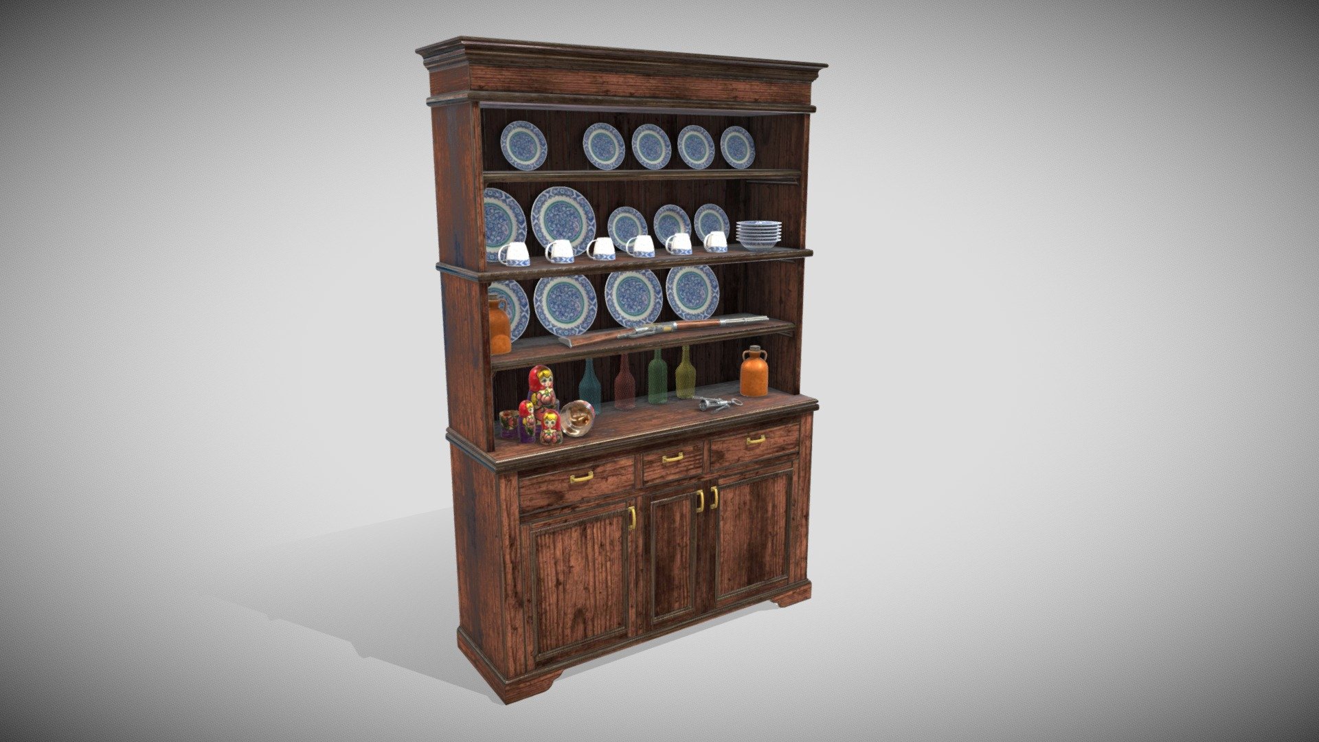 Kitchen Sideboard 3d model