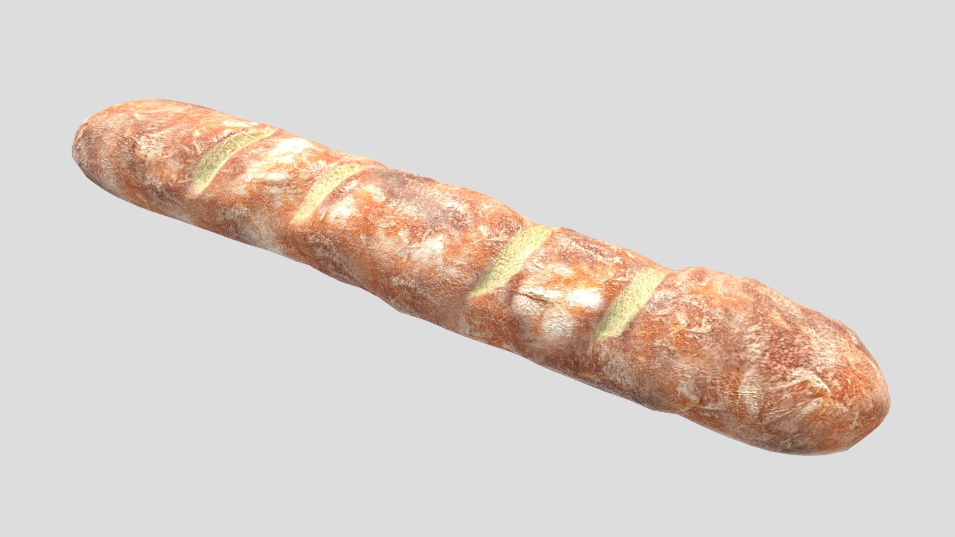 Tasty Baguette 3d model