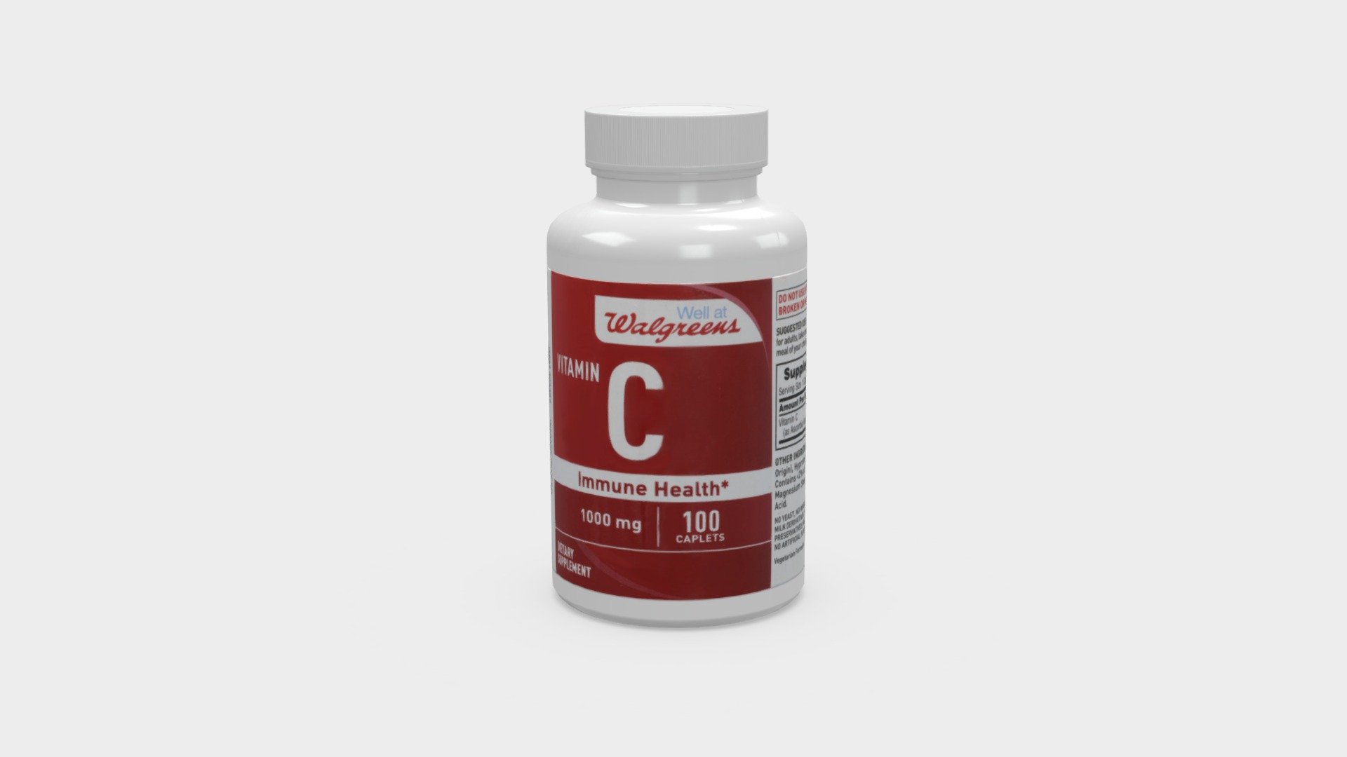 Walgreens Vitamin C 3d model