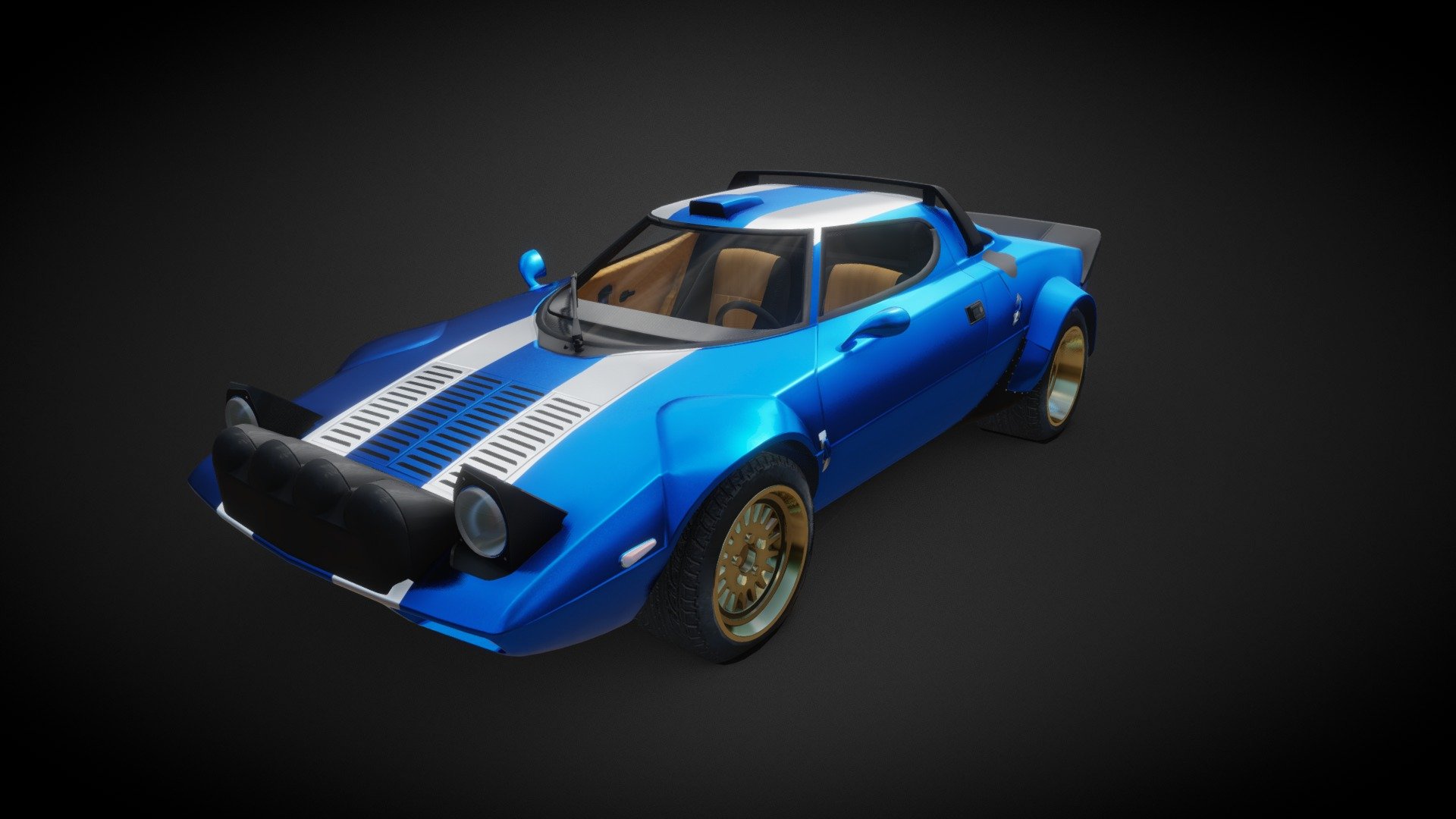 Lancia Startos (Rally Spec) 3d model