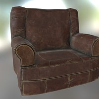 Worn couch