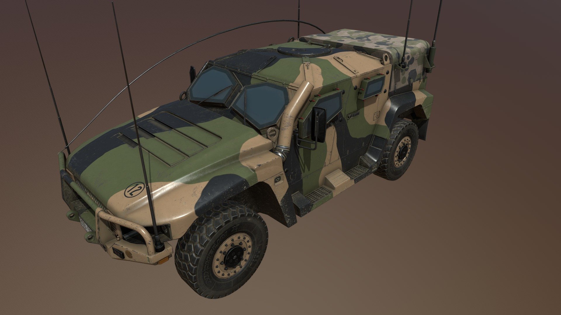 Hawkei PMV 3d model