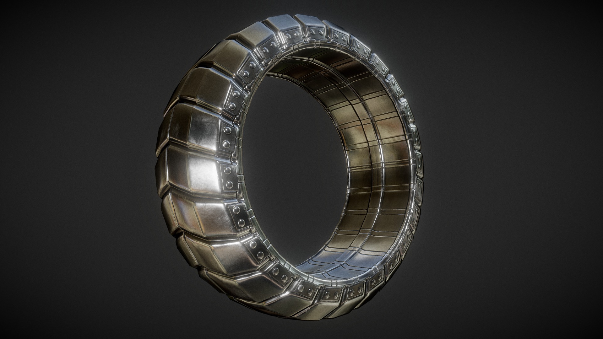 Tire Clean Silver Version 3d model