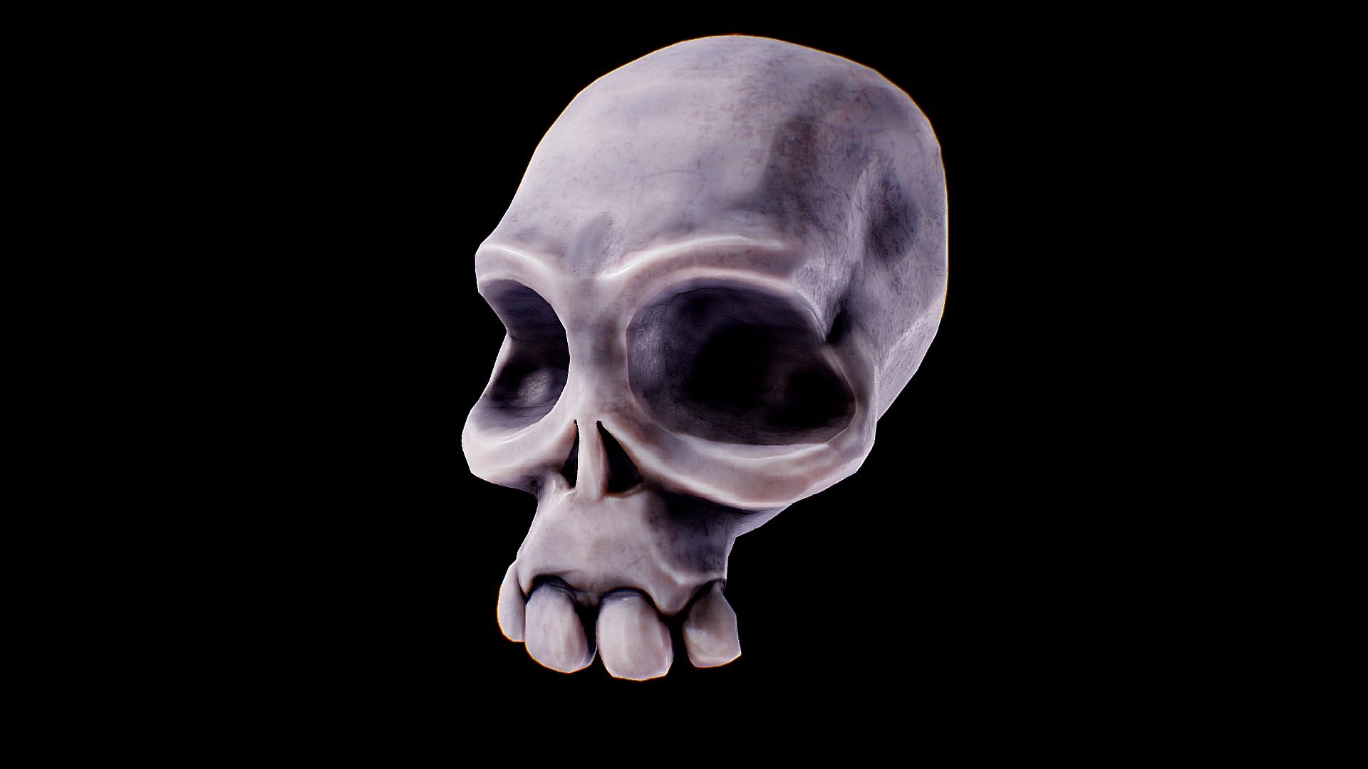 Skull Toon 3d model