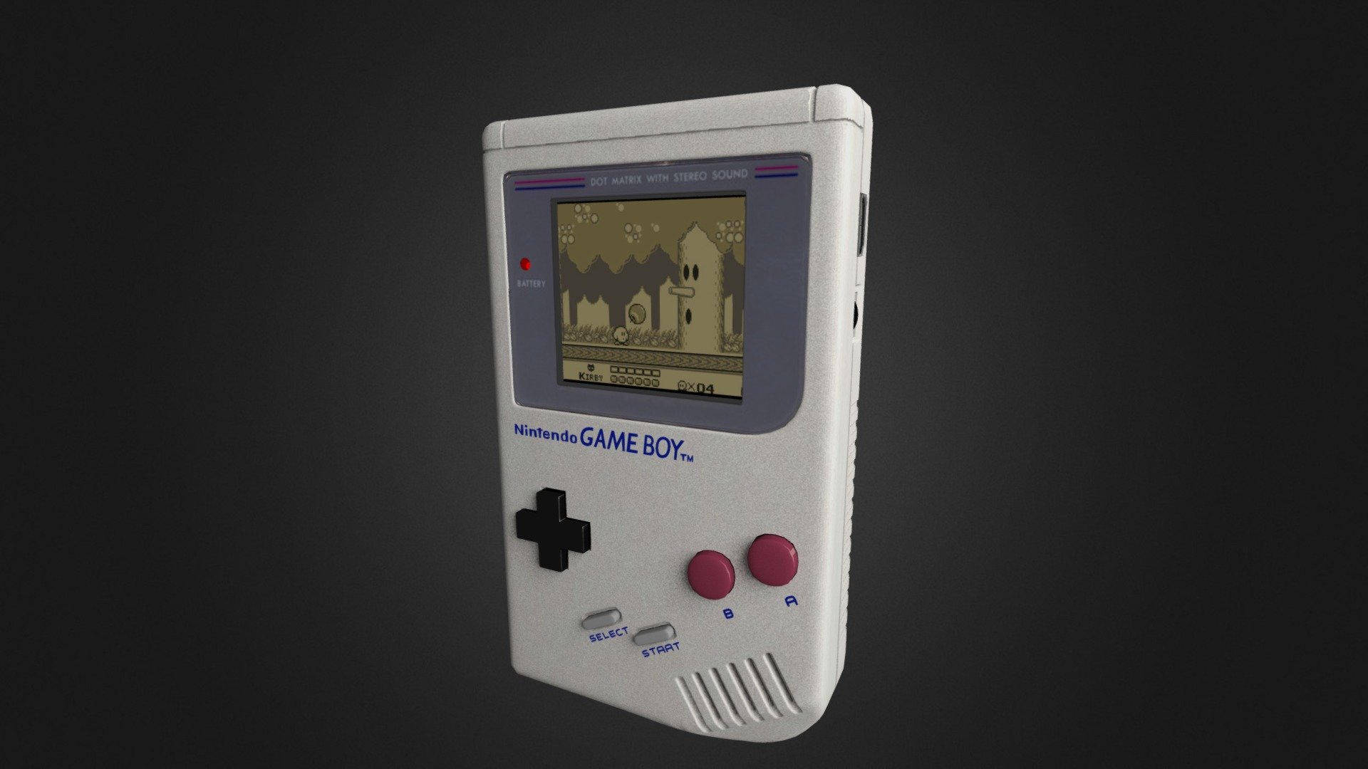 Original Gameboy (Cycles Bake) 3d model